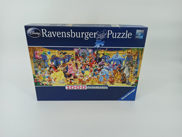 1000 Teile Puzzle Disney Panorama "Disney Gruppenfoto" - Ravensburger