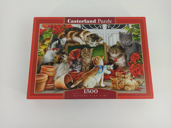 1500 Teile Puzzle "Kittens Play Time" - Castorland